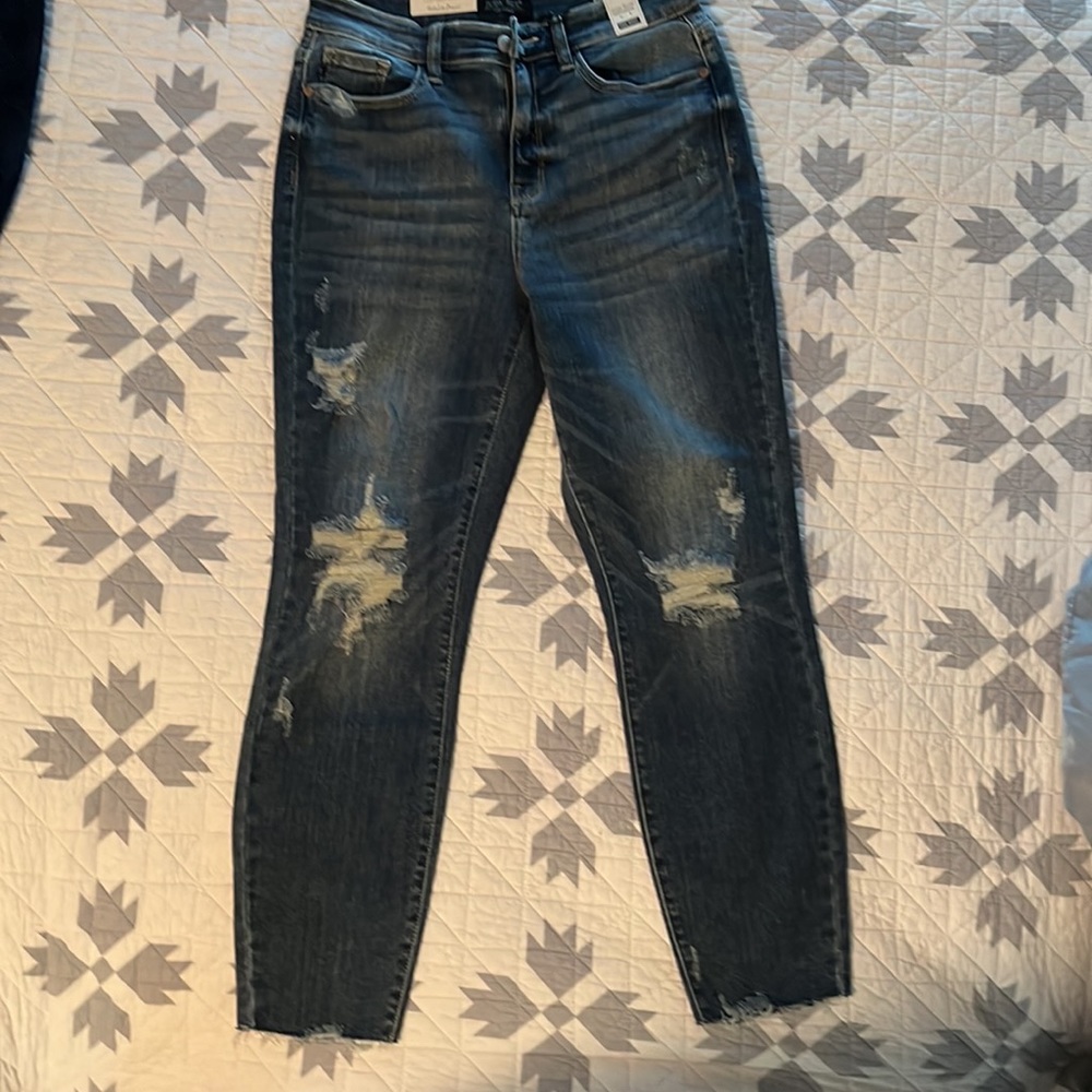 Judy blue boyfriend bit high waist jeans